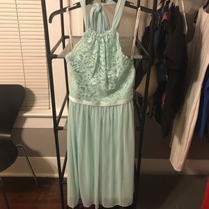 David’s Bridal Mint Bridesmaid Dress- New!